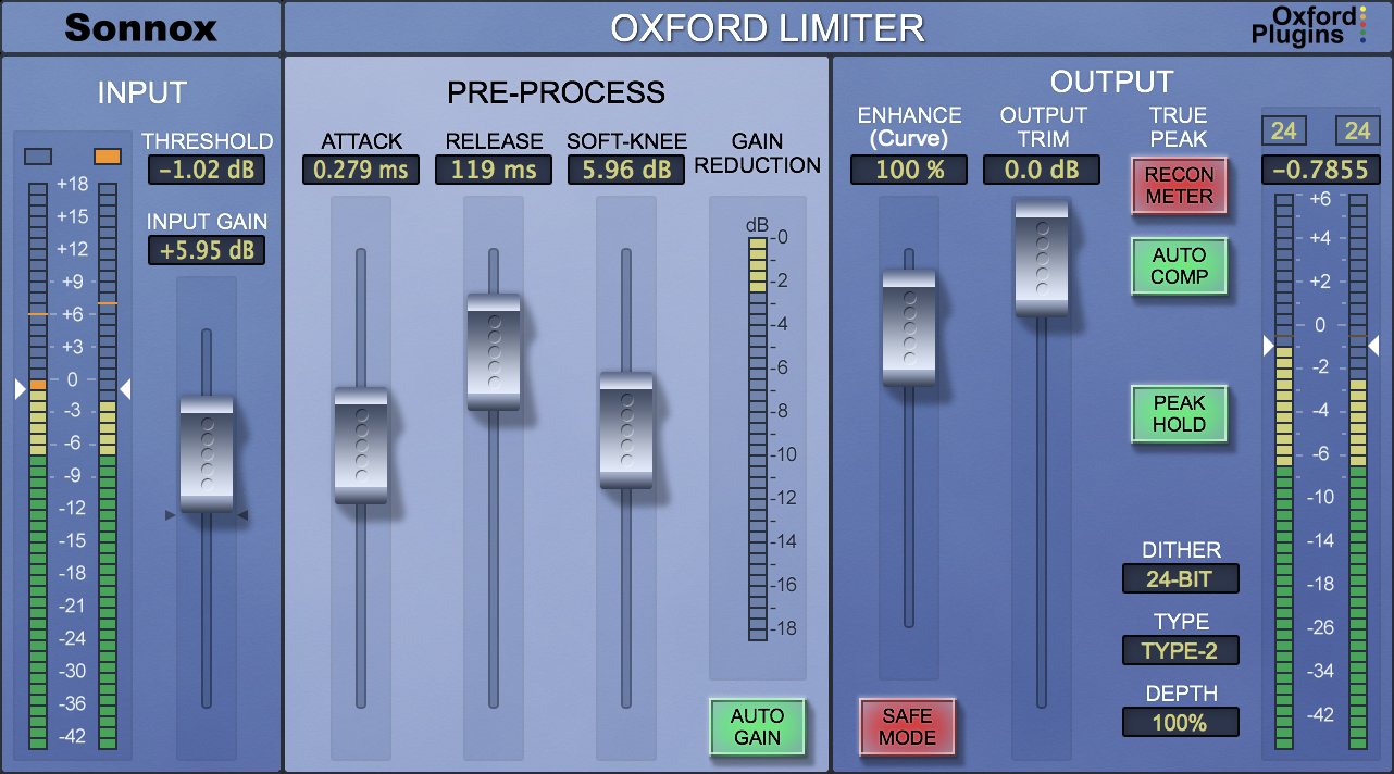 Sonnox Oxford Limiter HDX