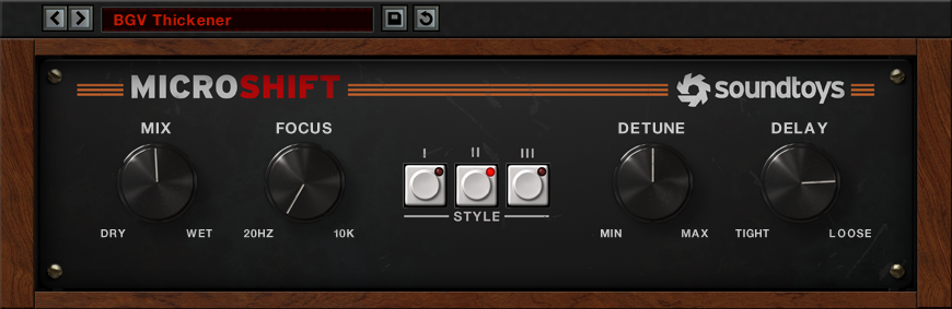 Soundtoys Microshift
