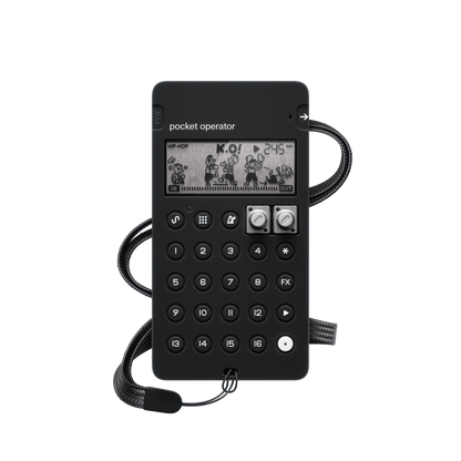 Teenage Engineering CA-X silicone case for Pocket Operator in black front view